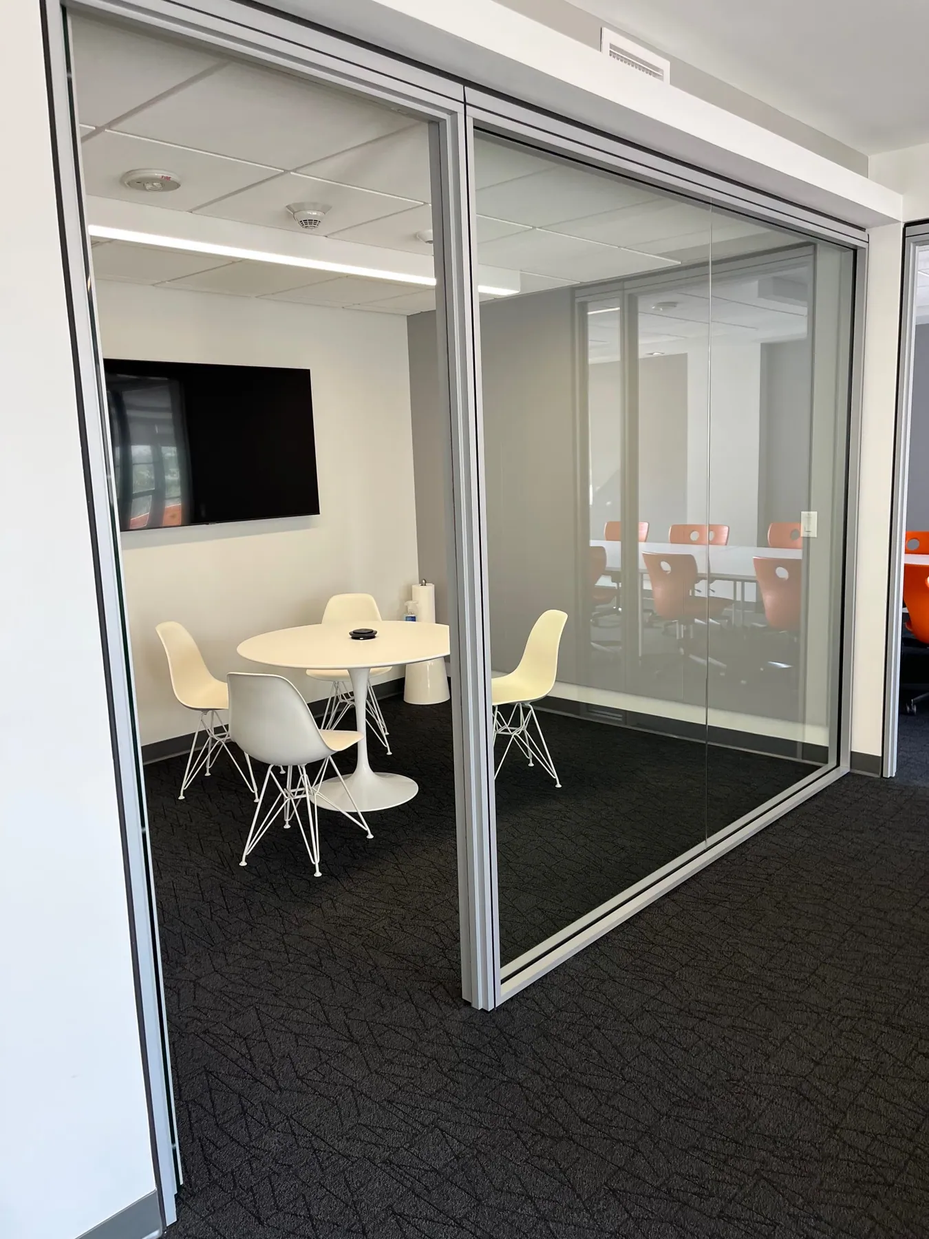 Glass meeting room