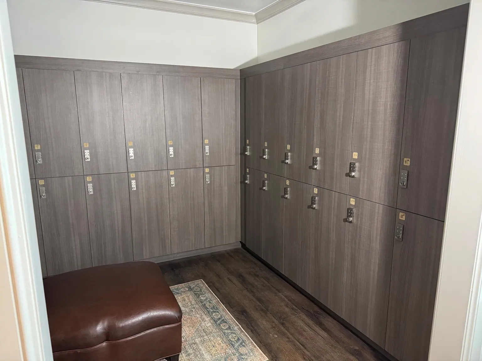 Lockers and storage installation
