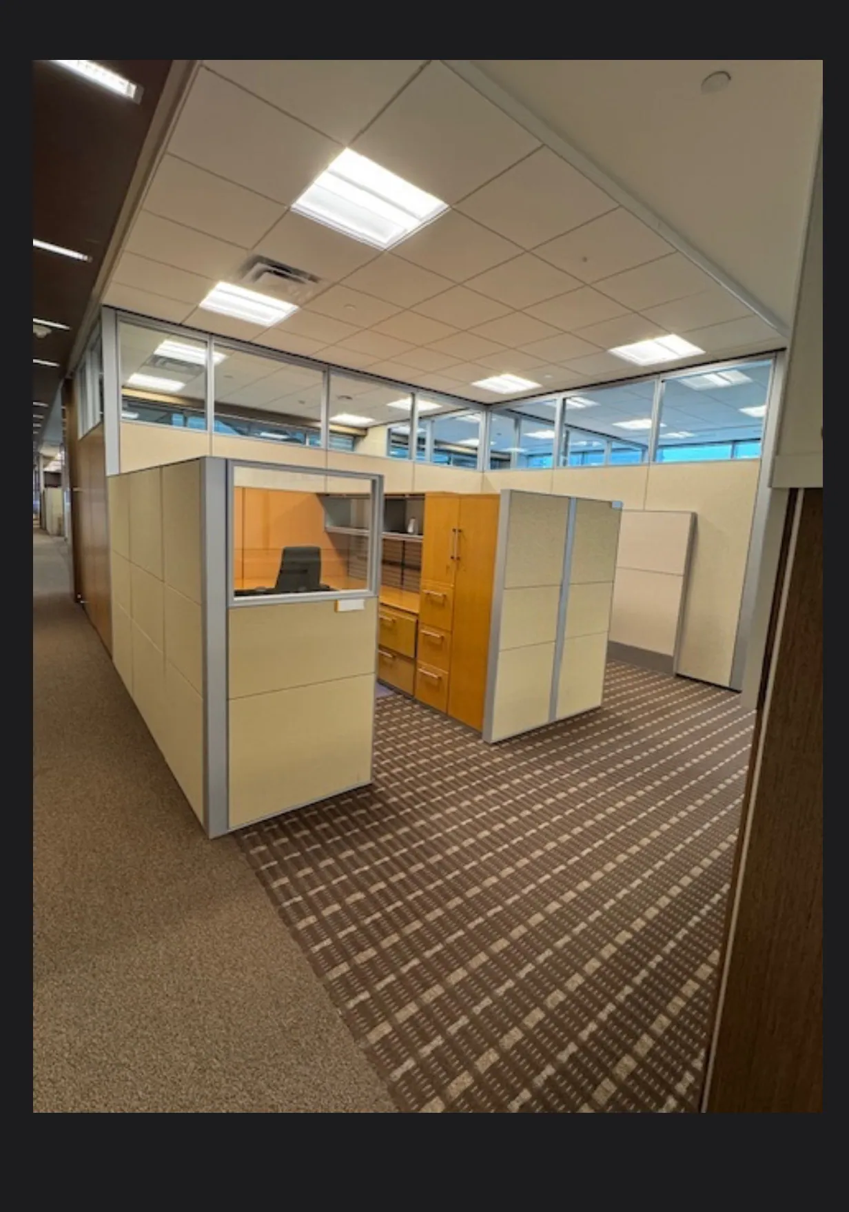 Office cubicle installation